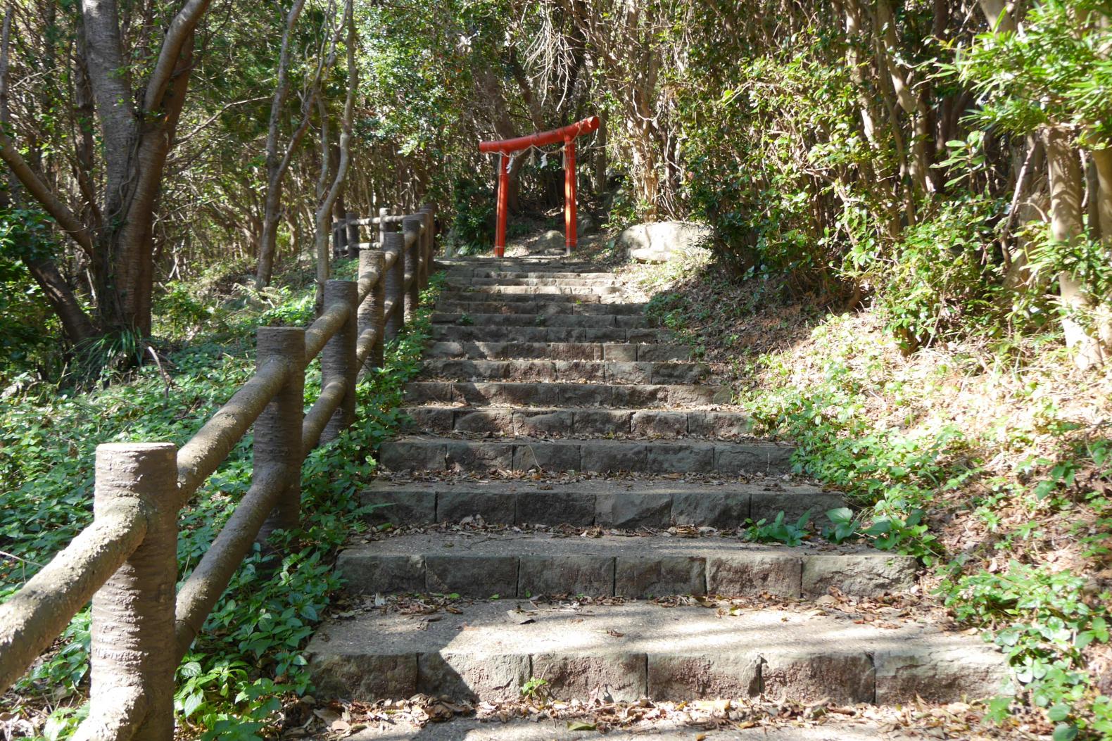 男嶽神社の表参道散策-4