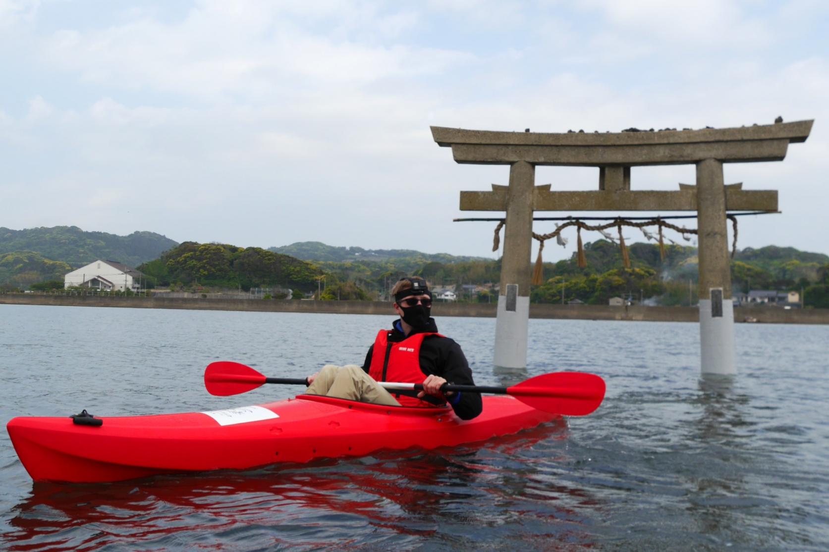 パワースポット「小島神社」の鳥居をくぐる！-3