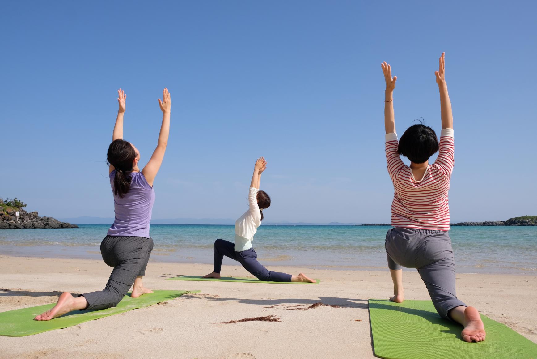 ビーチヨガ 体験メニュー 公式 壱岐観光ナビ